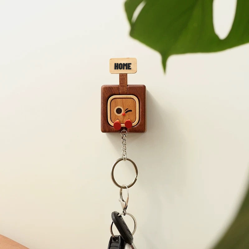 🌳Träkreativ presentmagnetnyckelring 🔑