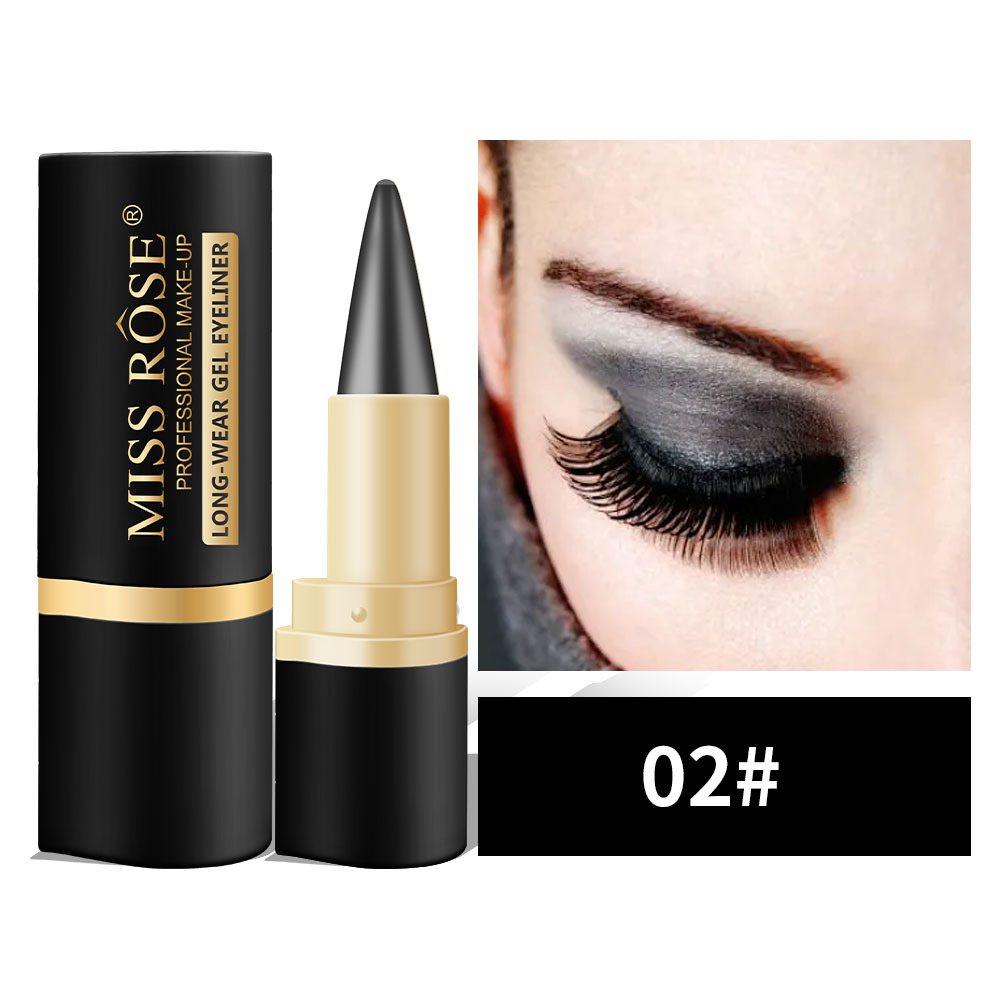 🌿Naturlig svart, långvarig gel-eyeliner🧼