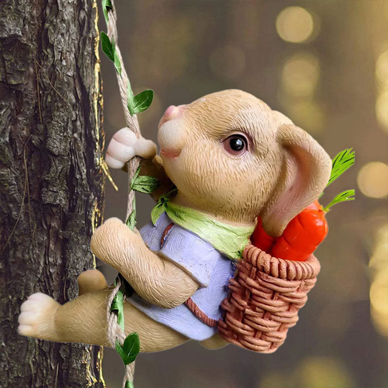 🐰🌿 Söt Kanin Klätterträd Dekor