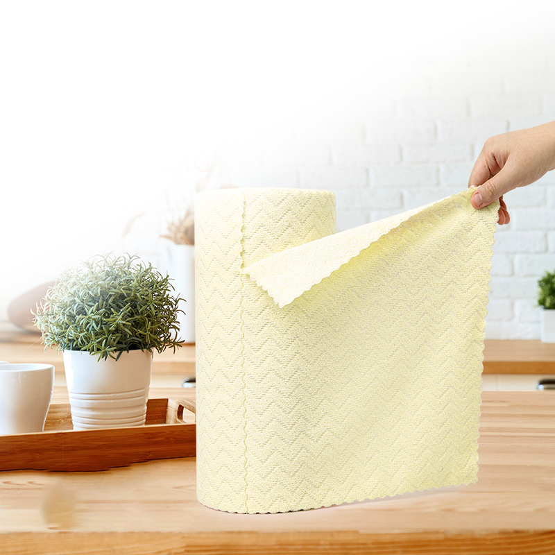 🧼🌀 Mikrofiber rengöringsdukar i rulle