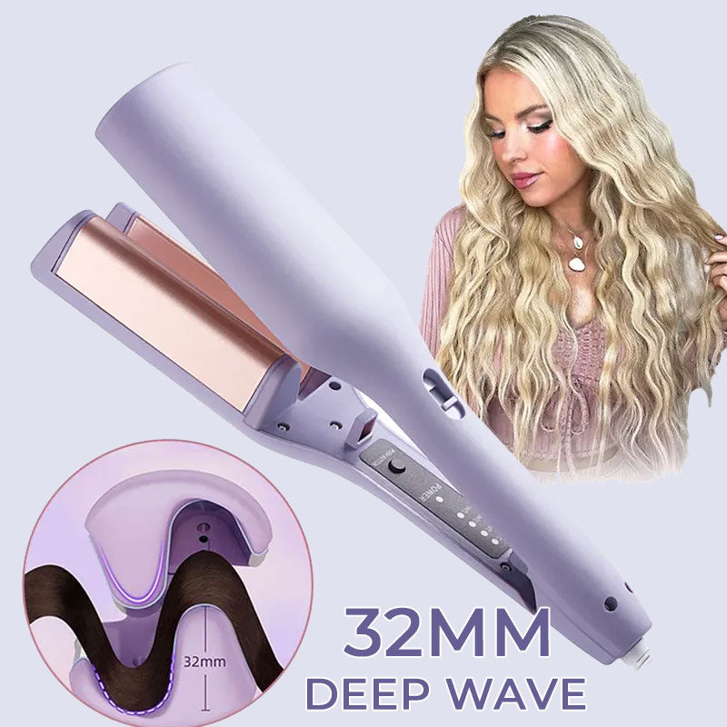 32 mm curling iron with French V-shaped wave