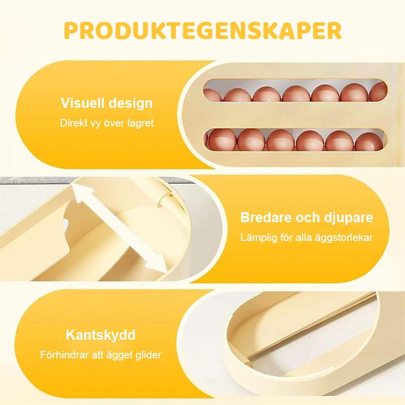 Äggförvaringslåda med rullfunktion 🥚