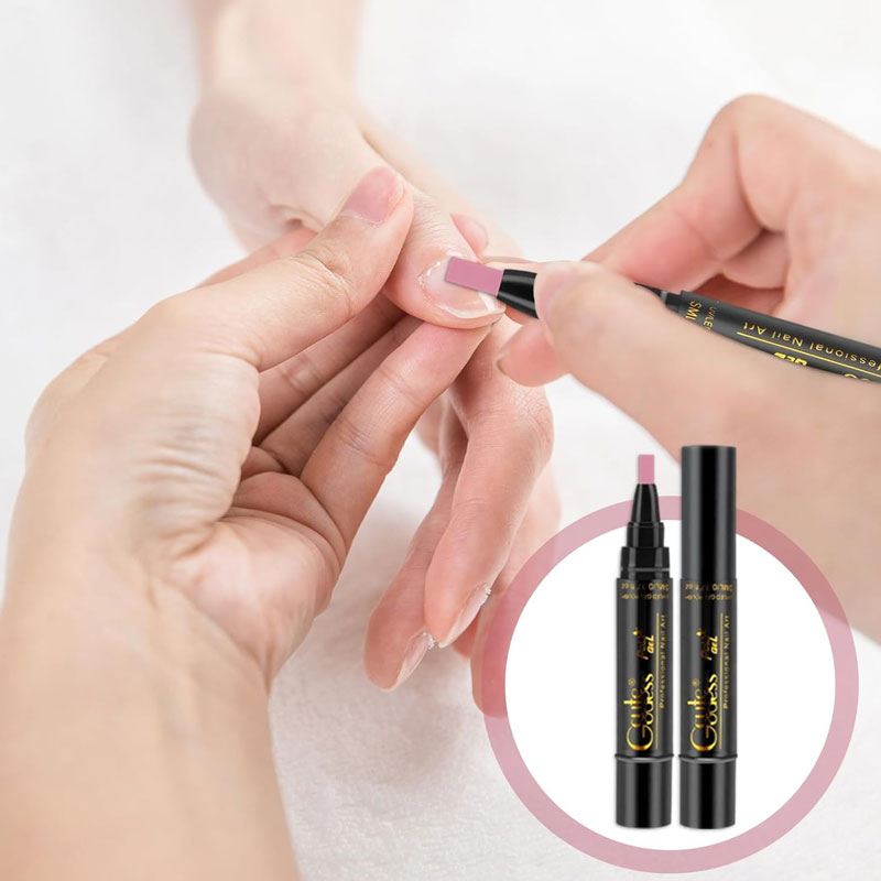 💅✨ 3-i-1 Gellack Penna | Bas, Färg & Topplack i Ett Steg! | Snabb Manikyr