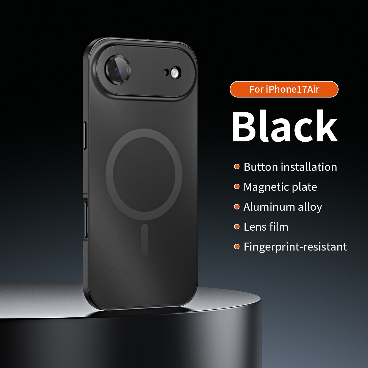 ✨iPhone  17-12🔥Magnetiskt skal i aluminiumram för iPhone