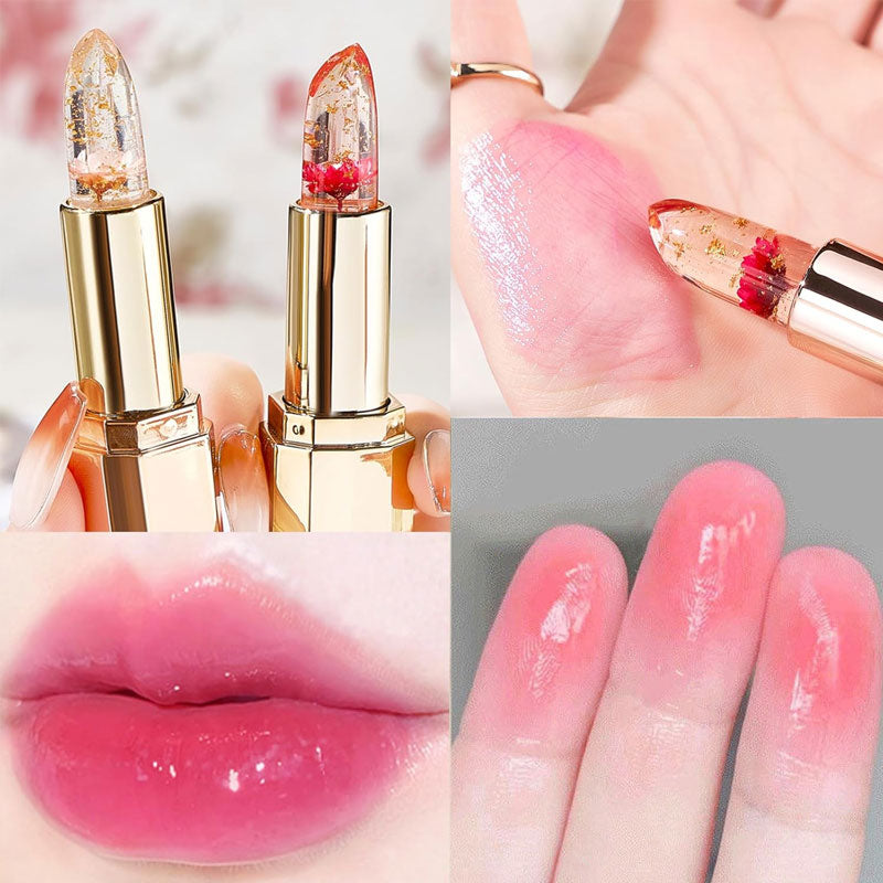 🌸Färgskiftande geléblomma läppstift💋