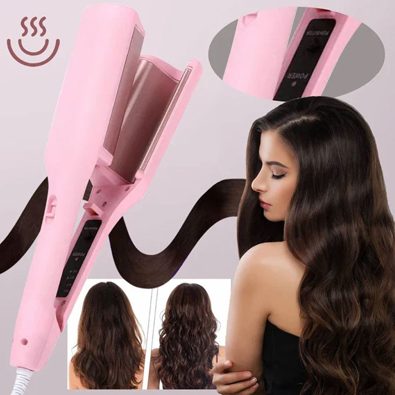 32 mm curling iron with French V-shaped wave
