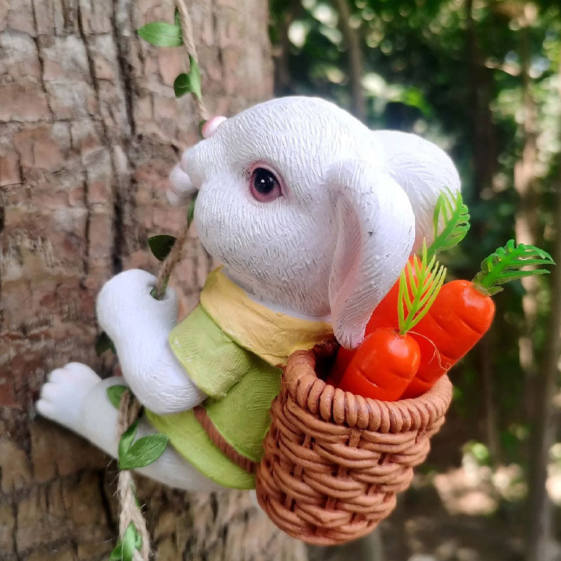 🐰🌿 Söt Kanin Klätterträd Dekor