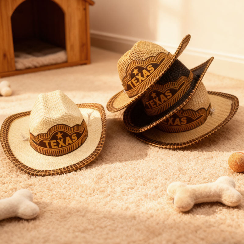 🤠Mini-cowboyhatt för husdjur🐱