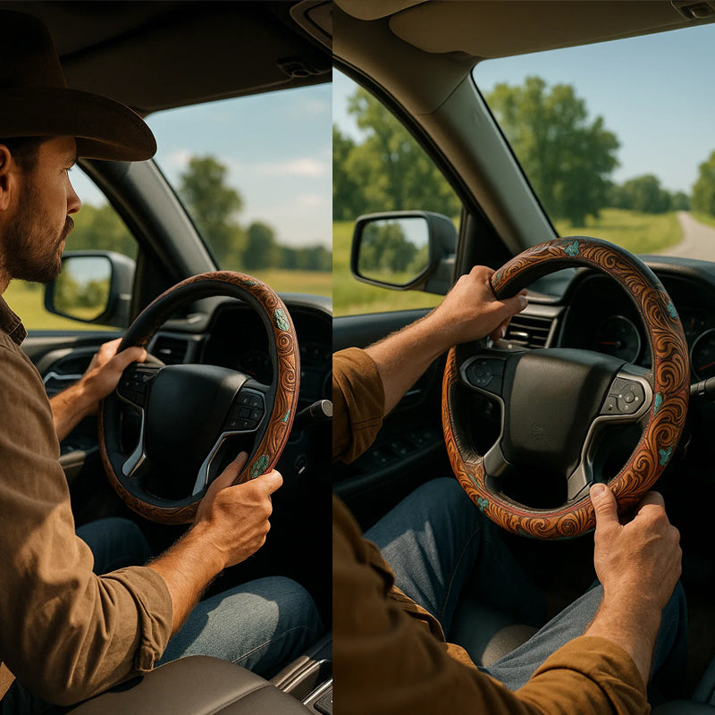 Western Steering Wheel Cover
