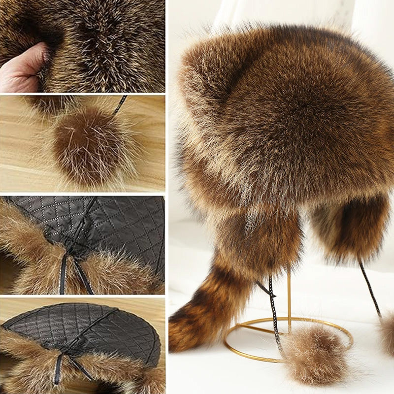 💥 50 % Black Friday! Lyxig faux-pälsmössa (tvättsvans) 🦌 | Vinter & outdoor ❄️