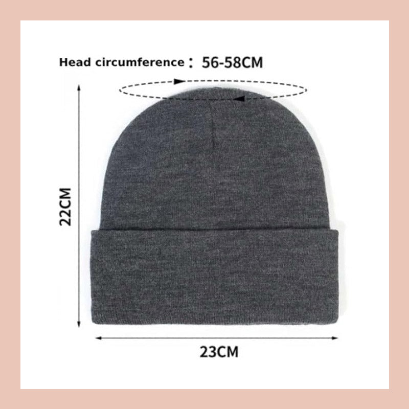 👒Ny modedam varm stickad möss💖