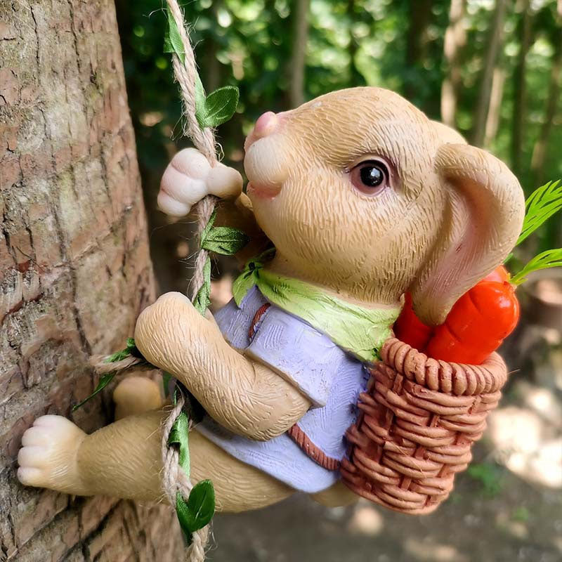 🐰🌿 Söt Kanin Klätterträd Dekor
