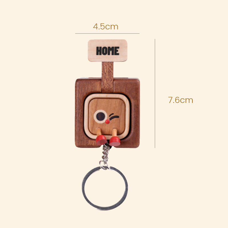 🌳Träkreativ presentmagnetnyckelring 🔑