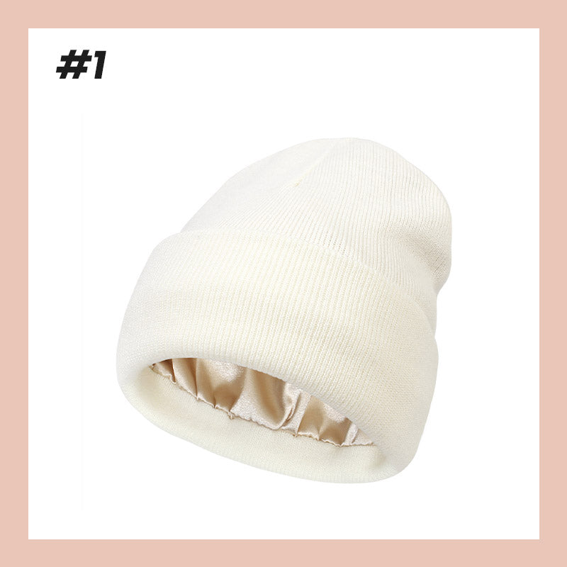 👒Ny modedam varm stickad möss💖