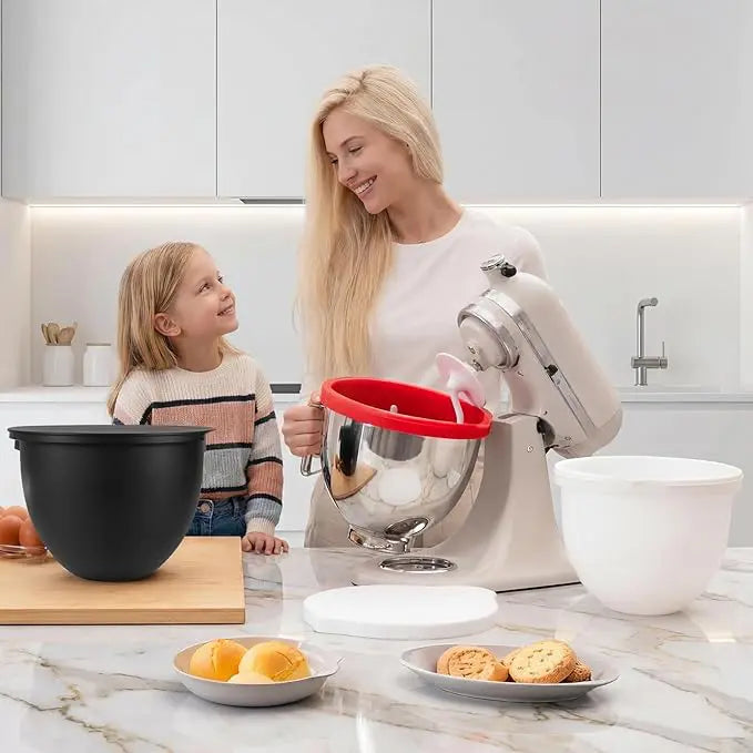 MixSave – Silikoninsats med lock för 5 QT mixerbunke