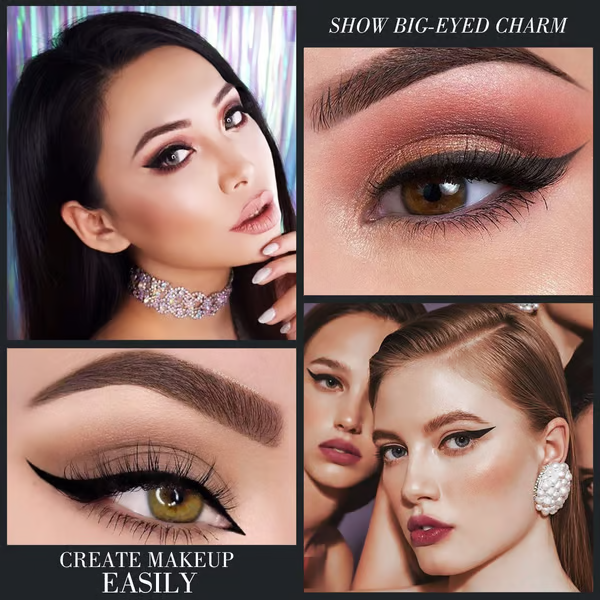 🌿Naturlig svart, långvarig gel-eyeliner🧼