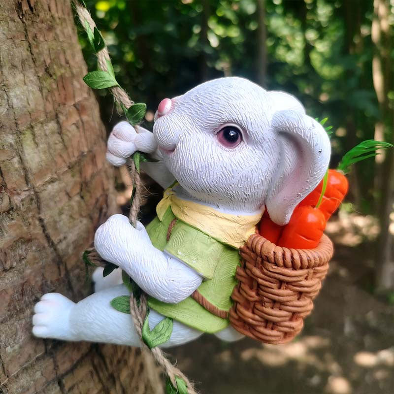 🐰🌿 Söt Kanin Klätterträd Dekor