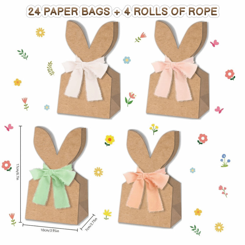 🐰 Påskhare-presentpåsar i kraftpappe