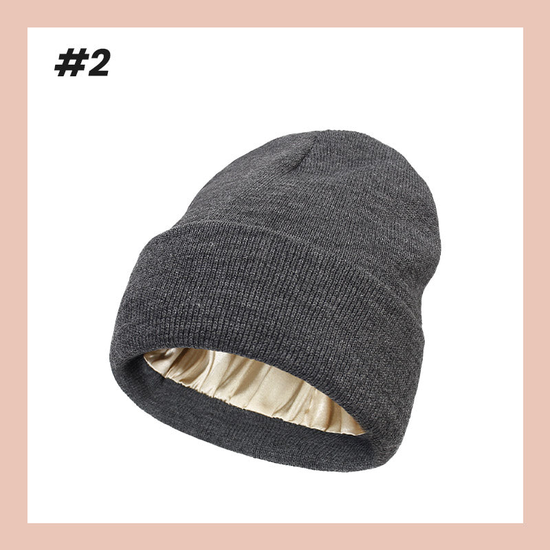 👒Ny modedam varm stickad möss💖