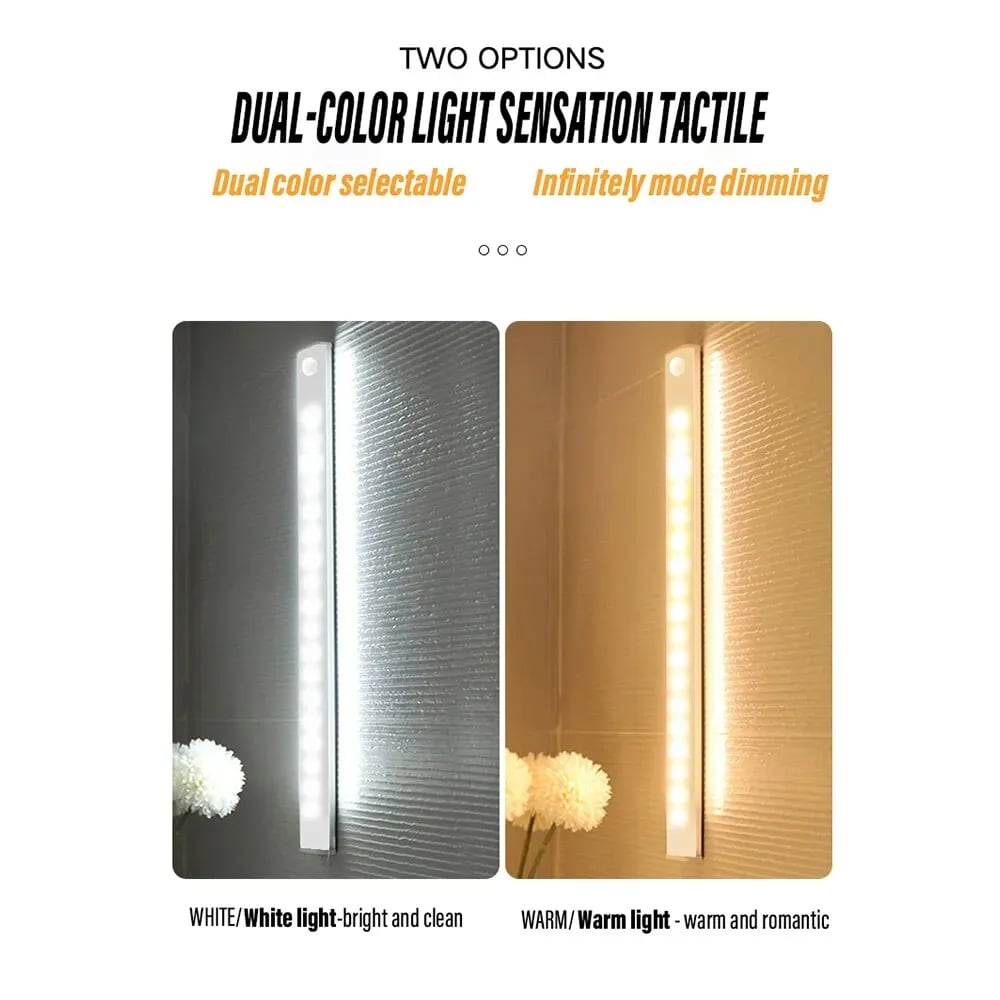 Cordless and impact-free! Magnetic induction LED light, attach where you need i