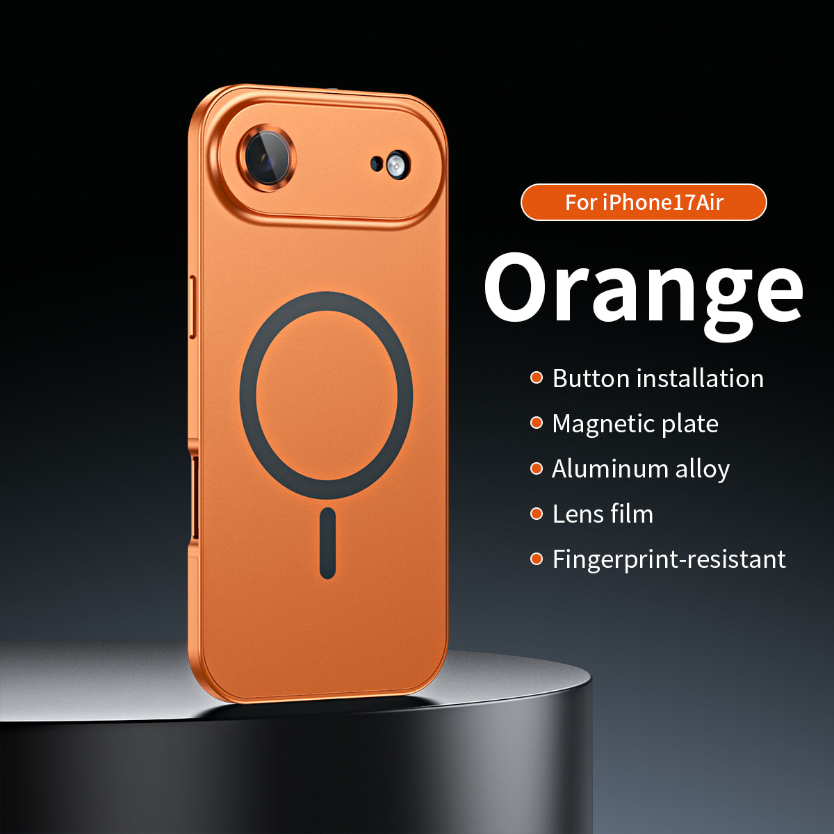 ✨iPhone  17-12🔥Magnetiskt skal i aluminiumram för iPhone