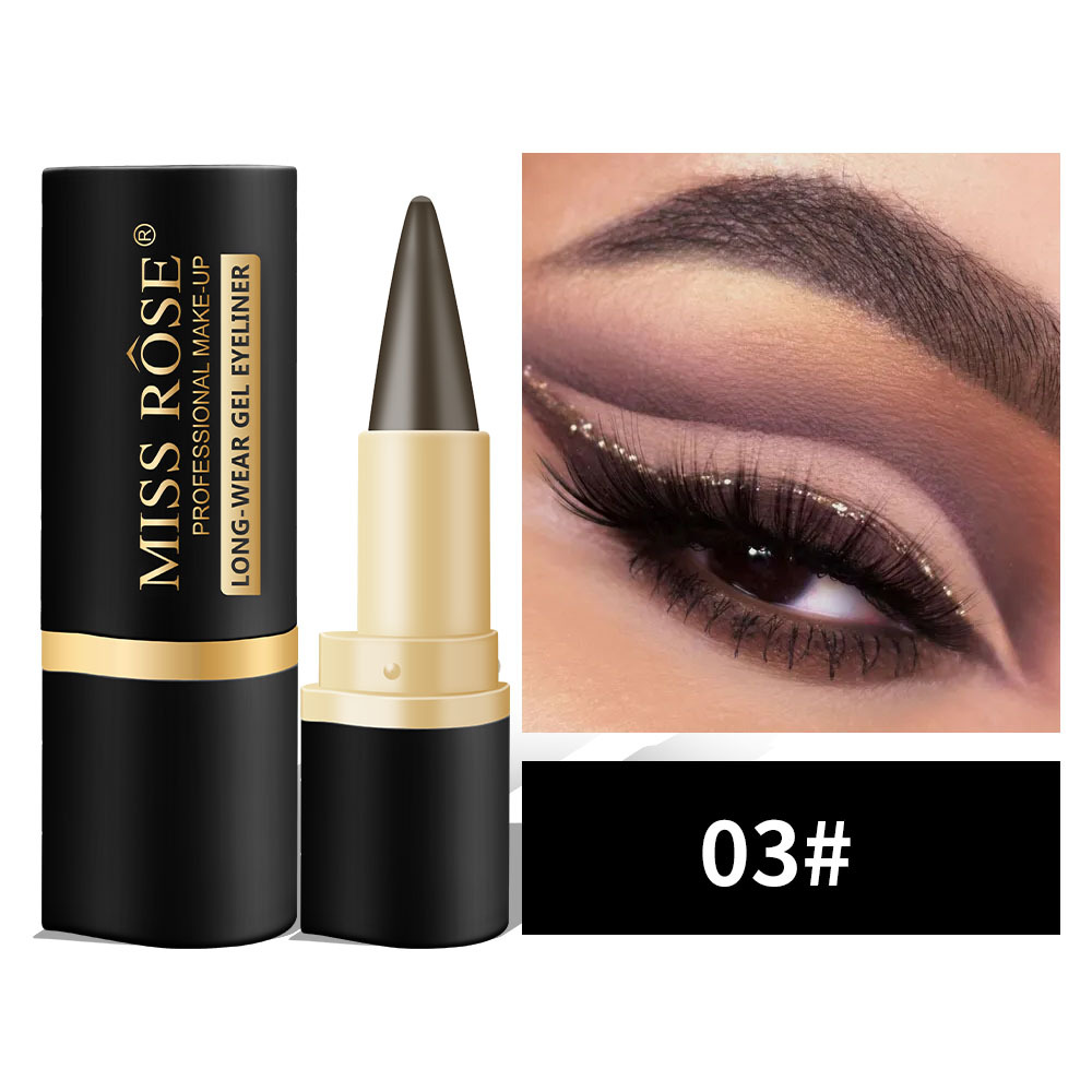 🌿Naturlig svart, långvarig gel-eyeliner🧼