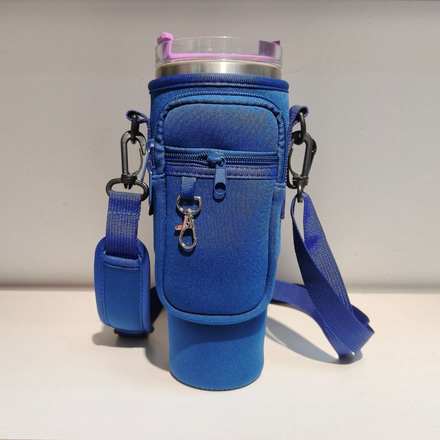 Adjustable Shoulder Bag With Thermos Mug Holder for 40oz