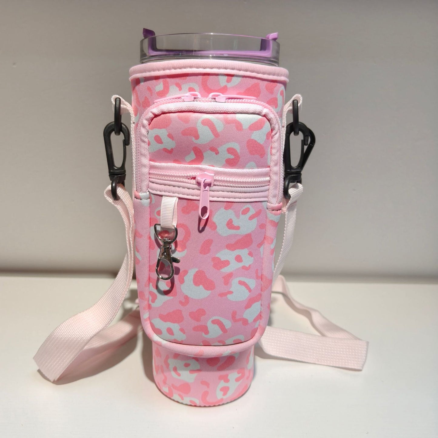Adjustable Shoulder Bag With Thermos Mug Holder for 40oz