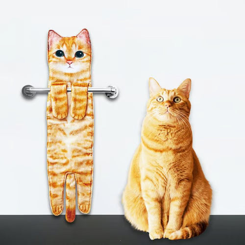 😺🎁 Früher Weihnachtsverkauf 🎅 Lustige Katzen-Handtücher 🐾