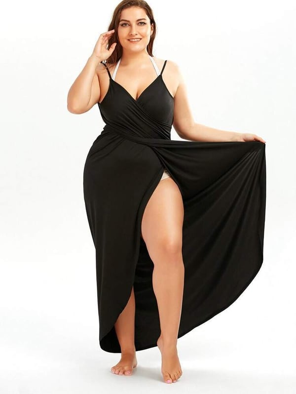 🎉🏄‍Women's Beach Wrap Dress Överdragsklädsel