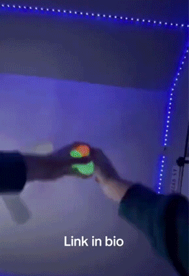 🌟 Glow i mörkret Klisterande Målle Boll