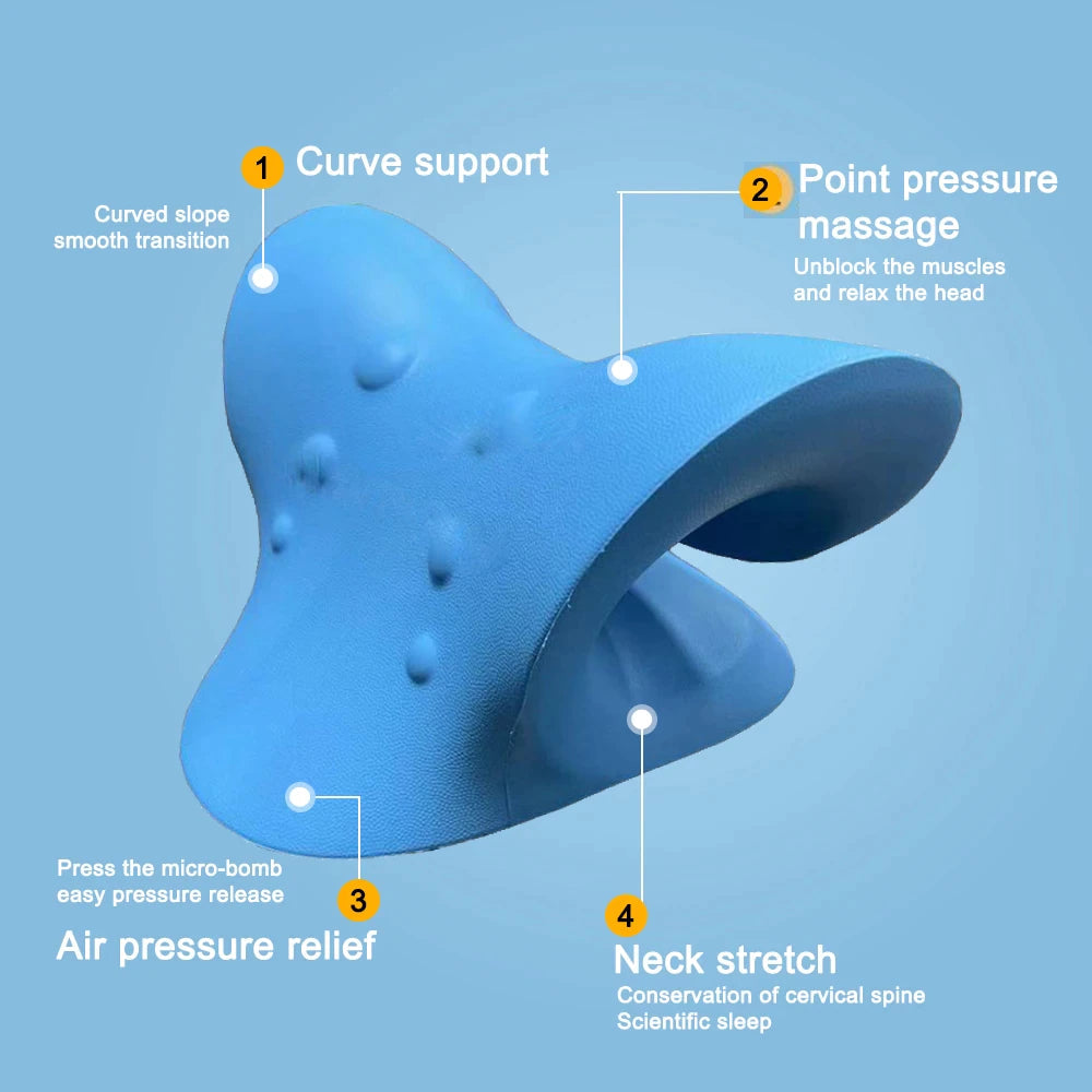 Pain Free Neck Relaxer-C-shaped cervical massage pillow