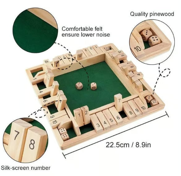 SHUT THE BOX BRÄDSPEL 🎲 | Roligt familjespel