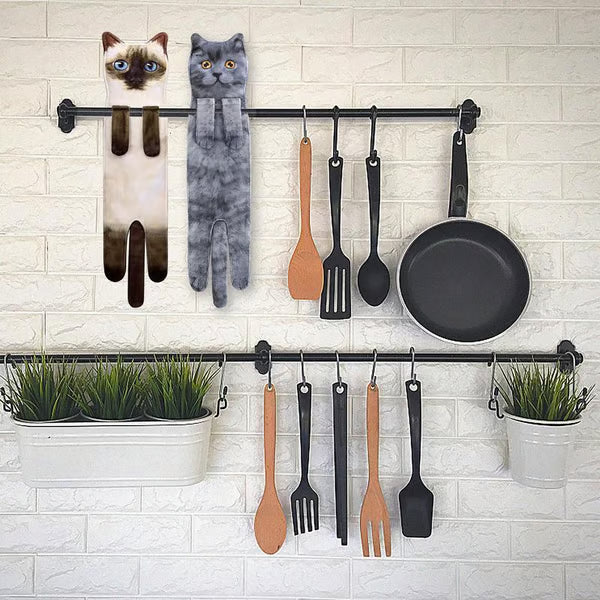 😺🎁 Früher Weihnachtsverkauf 🎅 Lustige Katzen-Handtücher 🐾
