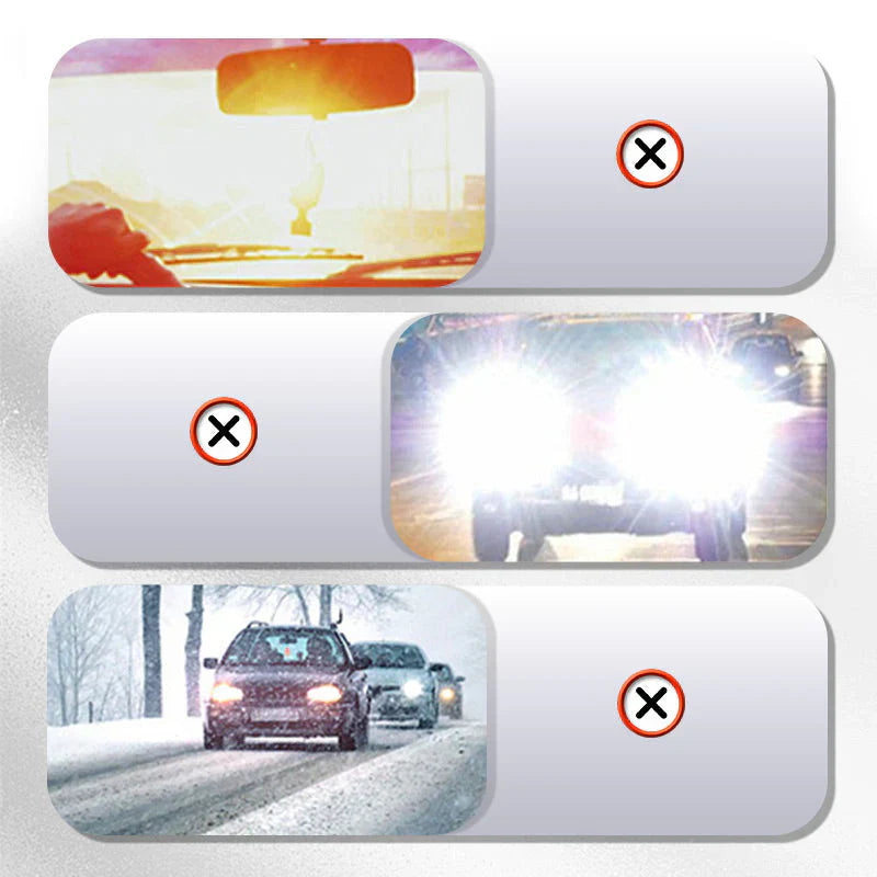 2-i-1 antibländ-solskydd för bilen ✨ Skydd för dag- och nattkörning