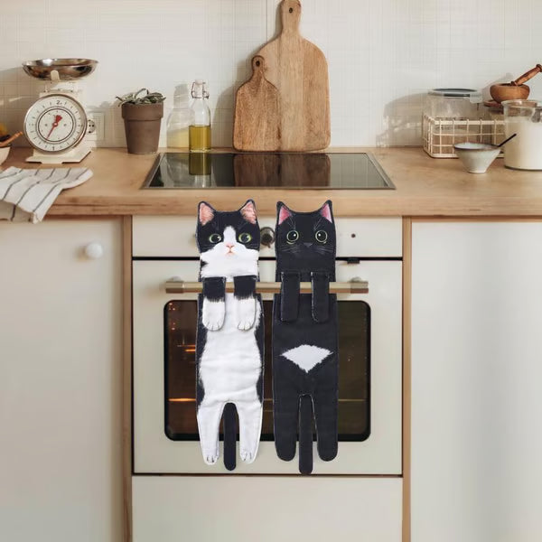 😺🎁 Früher Weihnachtsverkauf 🎅 Lustige Katzen-Handtücher 🐾