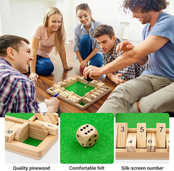 SHUT THE BOX BRÄDSPEL 🎲 | Roligt familjespel