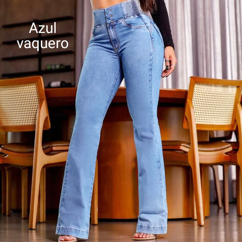 💕Vårnyhet👖Stretchojeans med hög midja